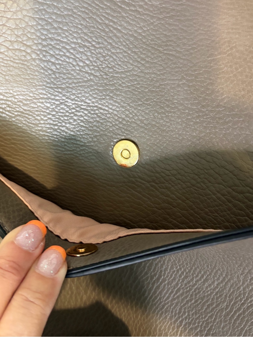 Poppy & Peonies Leather Go-Getter tote bag in Gray - Picture 6 of 15